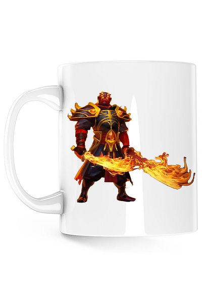 OEM Dota 2 Xin Spirit Ember Hero Swords Fire Dota2 Mug, white, 330 ml