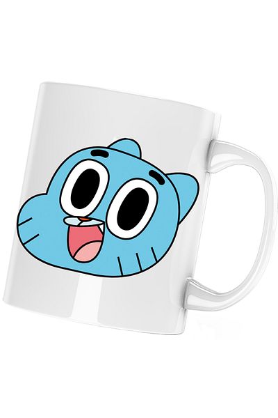 OEM Cana The Amazing World of Gumball Cartoon Desene, alba, 330 ml