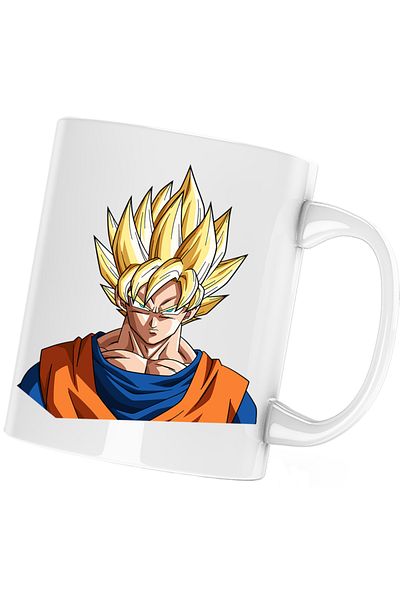 OEM Dragon Ball Z Vegeta Mafiot Golan Cartoon Mug, white, 330 ml