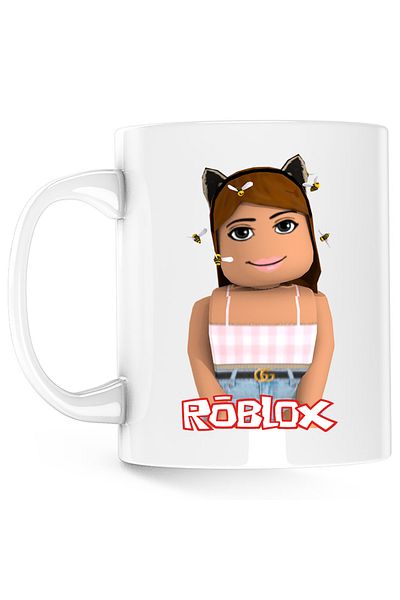 OEM Cana Roblox Girl Bee Cartoon, alba, 330 ml