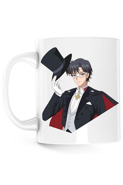 OEM Sailor Moon Tuxedo Zorro Dragobete mug, white, 330 ml