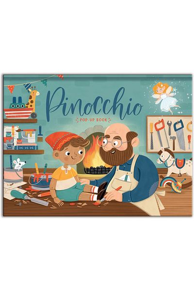 North Parade Children's book, NPP, Pinocchio - Children's Fairy Tale Pop-Up Book, 3+ years