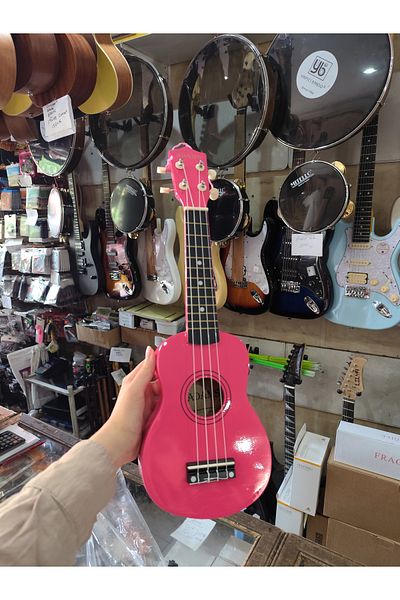Adams Pink Ukulele Compatible for 4 Strings Kids