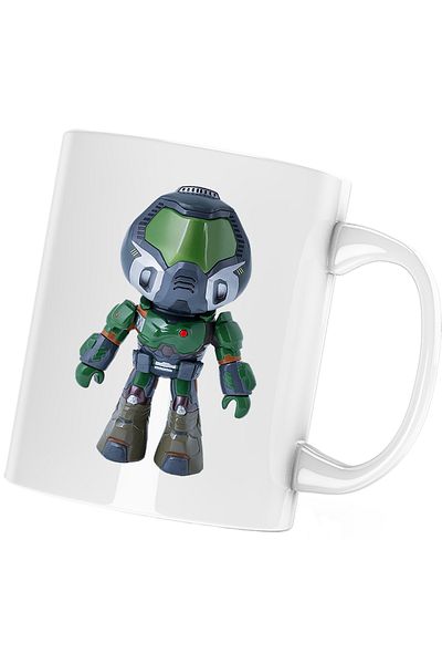 OEM Cana Quake Doomguy Figurine Robot Champions TikTok Alarm, white, 330 ml