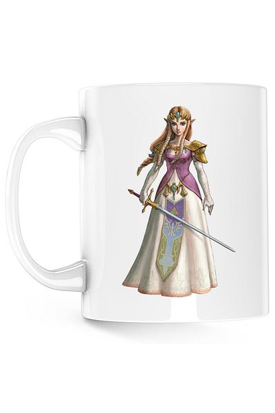 OEM Legend of Zelda Princess Sword Breath Sky Mug, white, 330 ml