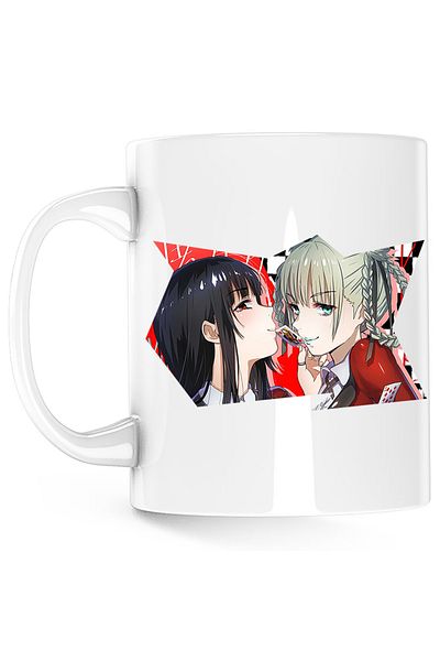 OEM Cana Kakegurui Runa Yumeko Poker Anime, white, 330 ml