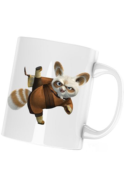 OEM Kung Fu Panda Master Shifu Sensei Coach Mug, white, 330 ml