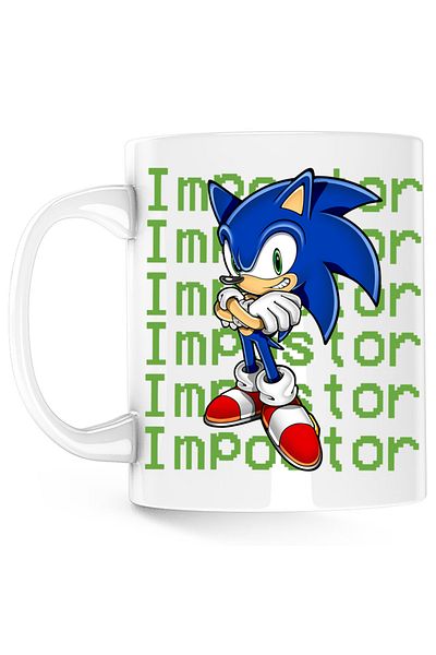 OEM Cana Sonic the Hedgehog Among Us Impostor, alba, 330 ml