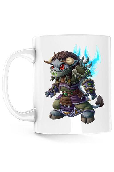 OEM Cana World of Warcraft Tauren Cartoon, alba, 330 ml