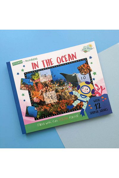 North Parade Children's book, NPP, In The Ocean - Children's Sticker By Number Activity Book, 3+ years