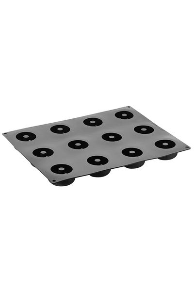 Pavoni Forma din silicon 3D pentru monoportii, Loop, 12 cavitati, 300x400mm, 65x34mm, 90 ml