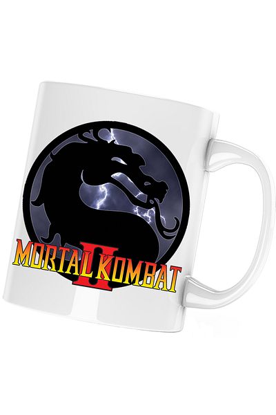 OEM Cana Mortal Kombat Liu Kang Johnny Cage Logo Name, alba, 330 ml