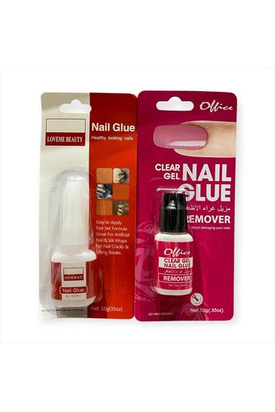 LOVEME BEAUTY مزيل غراء الأظافر من أوفيس- لافمي بيوتي غراء أظافر قطعتين