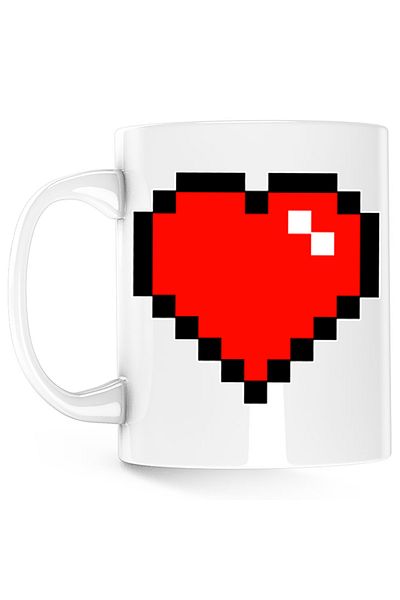 OEM Cana Minecraft Heart, alba, 330 ml