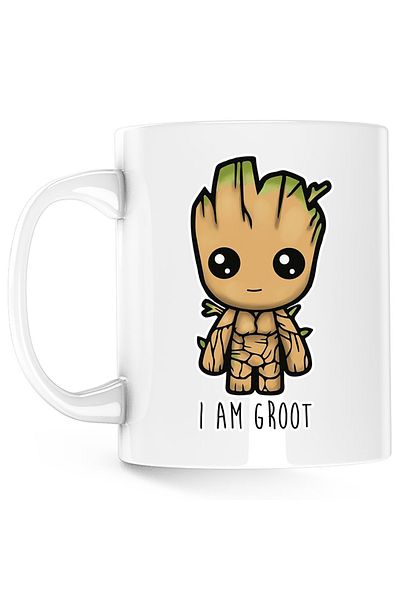 OEM Baby I Am Groot Bebe Valentine's Day Mug, white, 330 ml