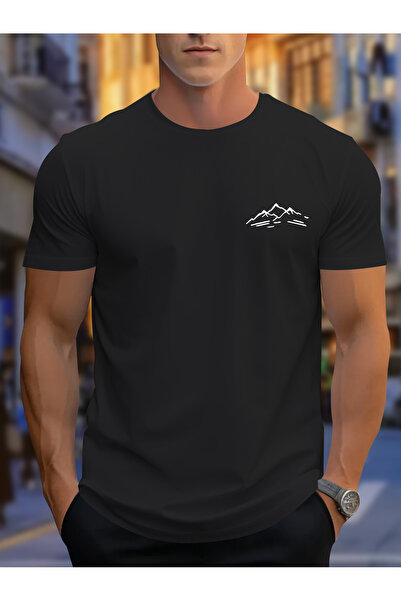 donamod Unisex majica sa planinskim printom, veće veličine