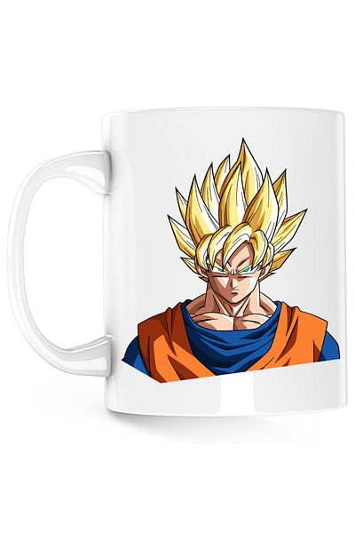 OEM Dragon Ball Z Vegeta Mafiot Golan Cartoon Mug, white, 330 ml