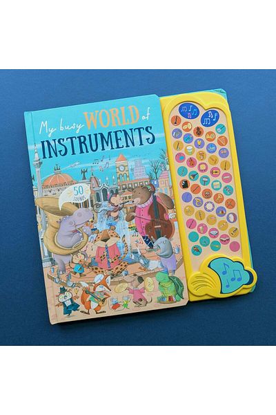 North Parade Children's book, NPP, My Busy World Of Instruments - Children's 50 Button Sound Book, 1+ years