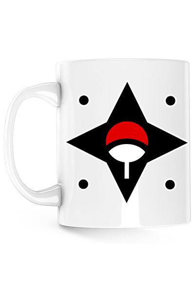 OEM Cana Naruto Logo Itachi Uchiha Symbol, white, 330 ml
