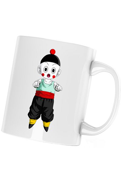 OEM Dragon Ball Z Chiaotzu Joker Clown Mug, white, 330 ml