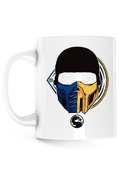 OEM Cana Mortal Kombat Insects Sports Mask Hero , alba, 330 ml