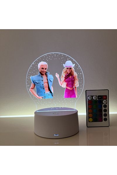 ILUMISHOP LED Night Light, Dolls1, 16 Colors, with remote control, USB power or 3 AA batteries