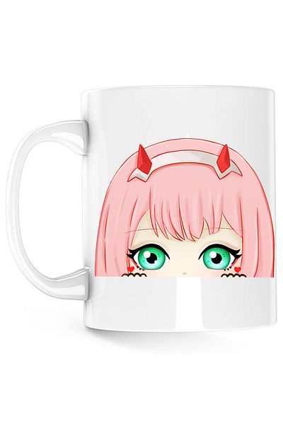 OEM Cana Zero Two Darling in the FranXX Chibi Anime, alba, 330 ml