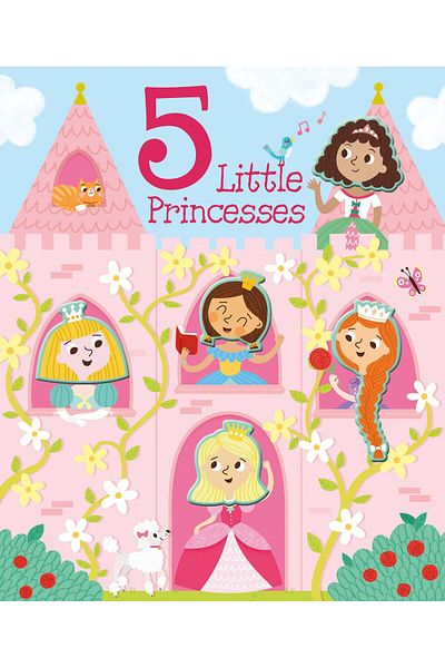 North Parade Children's book, NPP, 5 Little Princesses - Children's Touch & Feel Silicone Book, 1+ years