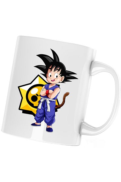 OEM Cana Brawl Stars Dragon Ball Z Son Goku Bebe Karate, alba, 330 ml