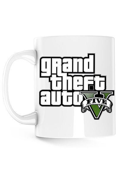 OEM Cana Grand Theft Auto Logo GTA, alba, 330 ml