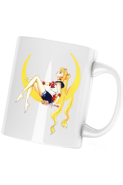 OEM Sailor Moon Usagi Tsukino Dreams Come True Mug, white, 330 ml