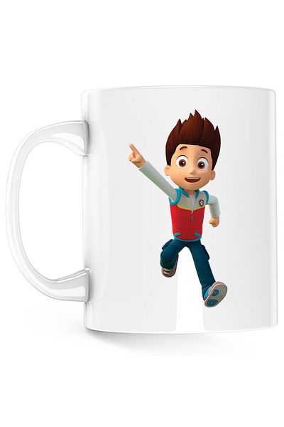 OEM Paw Patrol Ryder Policeman Among Us Mug, white, 330 ml