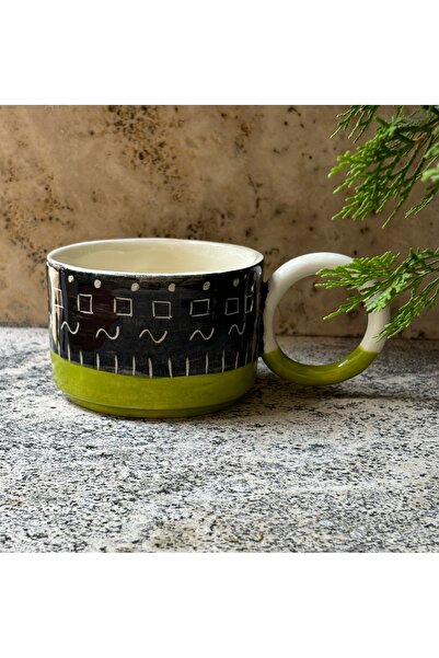 Tini Mini Seramik El yapımı etnik seri fincan