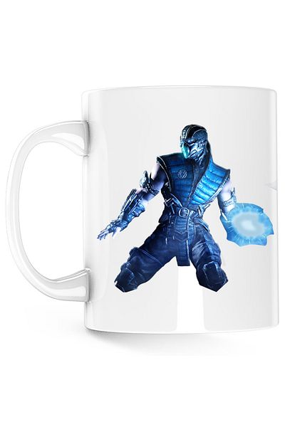 OEM Mortal Kombat Magic Blue Armageddon Team Game Mug, white, 330 ml