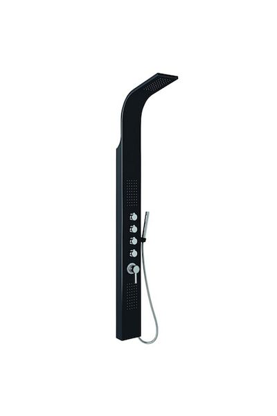 CASABLANCA Danubio 3-function hydromassage shower panel, black