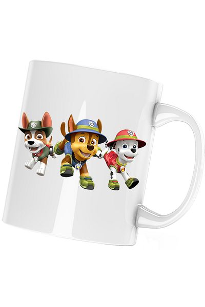 OEM Paw Patrol Rescue Puppies Cartoon Mug, white, 330 ml