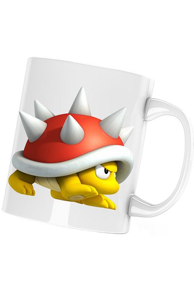 OEM Koopa Super Mario Bros Turtle Mug, white, 330 ml