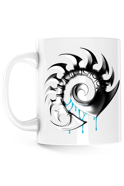 OEM Cana StarCraft 2 Zerg Silver Logo CSGO, alba, 330 ml
