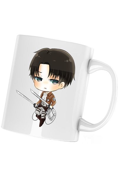 OEM Cana Captain Levi Attack on Titan AOT Bebe Anime, alba, 330 ml