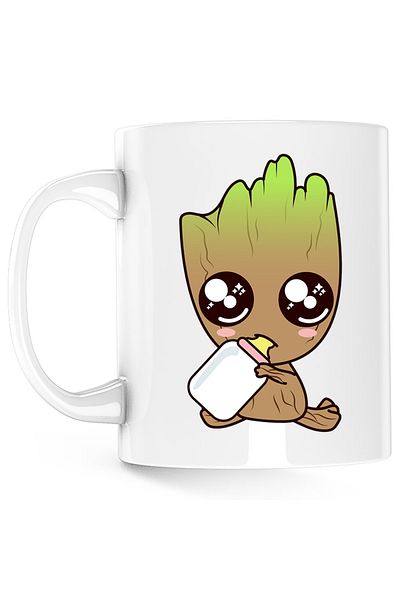OEM Baby Groot Mug Baby Christmas Lover, white, 330 ml