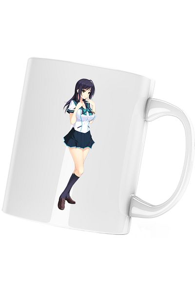 OEM Haikyuu Volleyball Anime Girl Mug, white, 330 ml