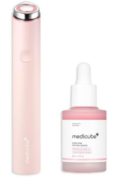 Medicube Calm and Clear Skin Duo: Mini Booster Pro Pink and Salmon DNA PDRN Pink Peptide Se