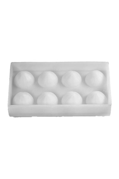Pavoni Silicone mold for single-serving cakes, hazelnut by Cédric Grolet, 8 cavities, 300×175mm, Ø54x60mm, 82 ml