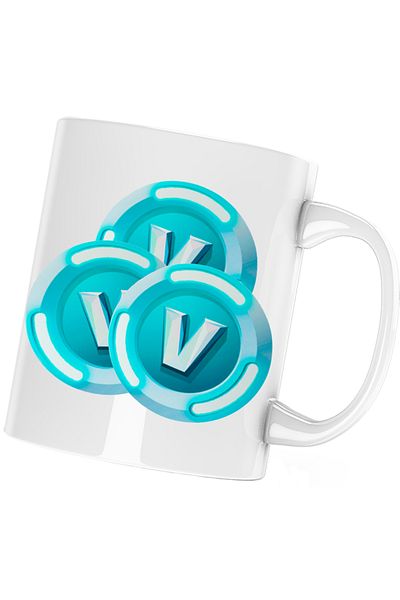 OEM Fortnite VBucks Battle Royale Can, white, 330 ml