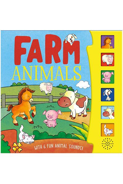 North Parade Children's book, NPP, Farm Animals, Children's 6 Button Sound Book, 3+ years