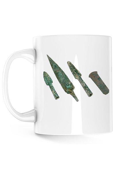 OEM Age of Empires Archaeology Neolithic History Mug, white, 330 ml