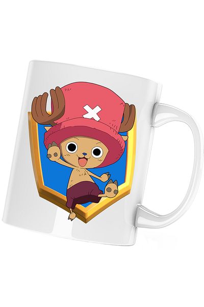 OEM One Piece Toni Chopper Clash Royale Shield Mug, white, 330 ml