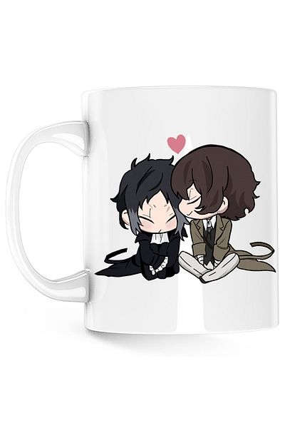 OEM Cana Bungo Stray Dogs Chibi Plush Anime Manga, white, 330 ml
