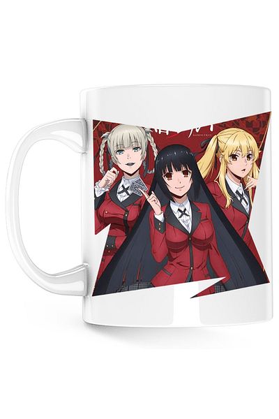 OEM Cana Kakegurui Poker Girls Anime Manga, white, 330 ml