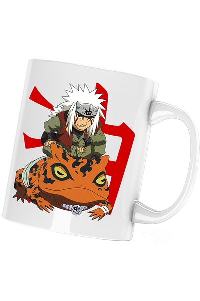 OEM Cana Naruto Jiraiya Uzumaki Manga Anime, white, 330 ml